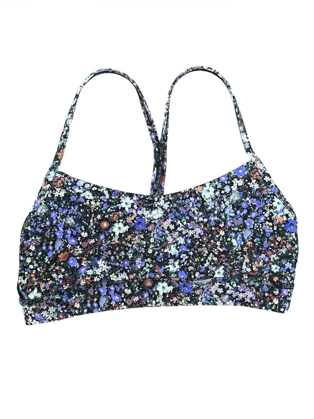 Lululemon Flow Y Nulu Bra Flower Burst Multi Color Size 6
